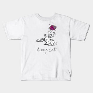 Dizzy Cat with Easter egg Kids T-Shirt